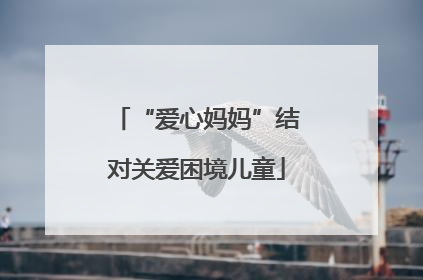 “爱心妈妈”结对关爱困境儿童