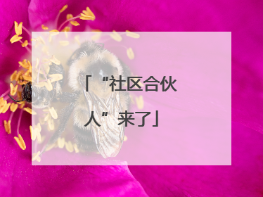 “社区合伙人”来了
