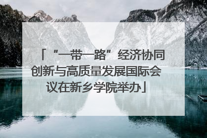 “一带一路”经济协同创新与高质量发展国际会议在新乡学院举办