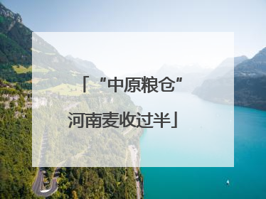 “中原粮仓”河南麦收过半