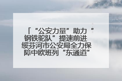 “公安力量”助力“钢铁驼队”提速前进 绥芬河市公安局全力保障中欧班列“东通道”绥芬河隧道贯通