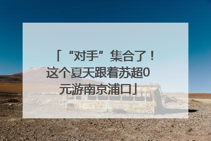 “对手”集合了！这个夏天跟着苏超0元游南京浦口