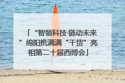 “智领科技·链动未来”绵阳携满满“干货”亮相第二十届西博会