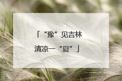 “豫”见吉林 清凉一“夏”