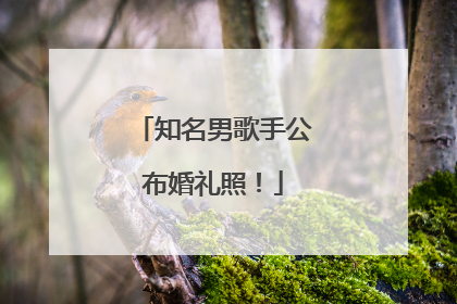 知名男歌手公布婚礼照！