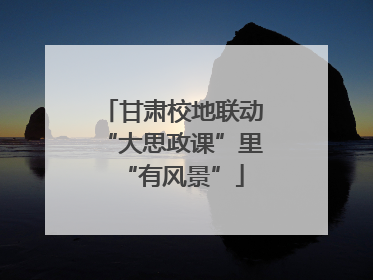 甘肃校地联动“大思政课”里“有风景”