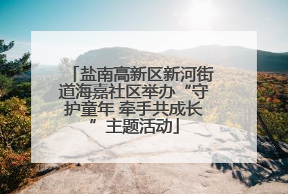 盐南高新区新河街道海嘉社区举办“守护童年 牵手共成长”主题活动