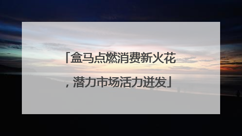 盒马点燃消费新火花，潜力市场活力迸发