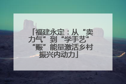 福建永定：从“卖力气”到“学手艺”“赈”能量激活乡村振兴内动力