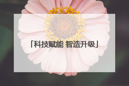 科技赋能 智造升级