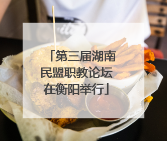 第三届湖南民盟职教论坛在衡阳举行