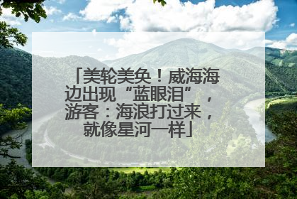 美轮美奂！威海海边出现“蓝眼泪”，游客：海浪打过来，就像星河一样