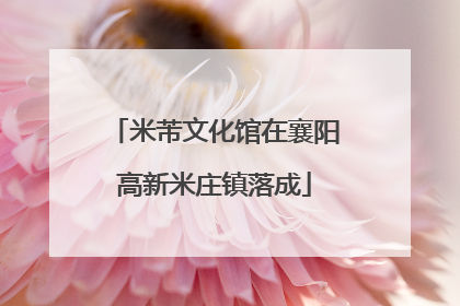 米芾文化馆在襄阳高新米庄镇落成