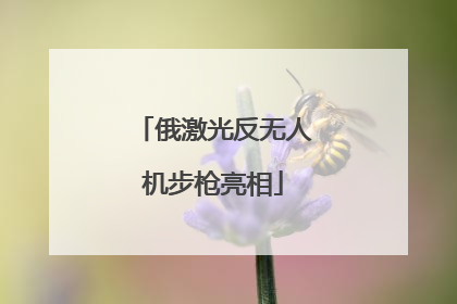 俄激光反无人机步枪亮相