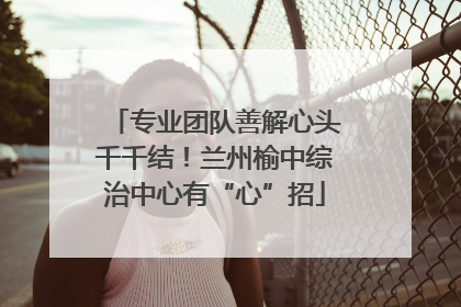 专业团队善解心头千千结！兰州榆中综治中心有“心”招