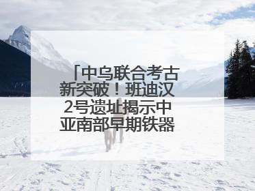 中乌联合考古新突破！班迪汉2号遗址揭示中亚南部早期铁器时代城邦文明