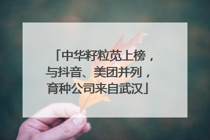 中华籽粒苋上榜，与抖音、美团并列，育种公司来自武汉