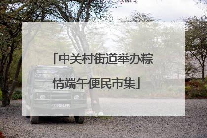 中关村街道举办粽情端午便民市集