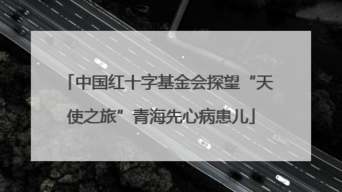 中国红十字基金会探望“天使之旅”青海先心病患儿