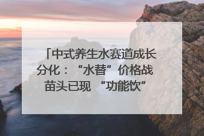 中式养生水赛道成长分化：“水替”价格战苗头已现 “功能饮”价高市场难打开｜中药大健康赛道迭变