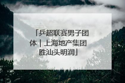乒超联赛男子团体｜上海地产集团胜汕头明润