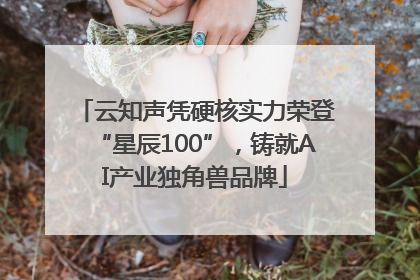 云知声凭硬核实力荣登“星辰100”，铸就AI产业独角兽品牌