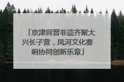 京津冀晋非遗齐聚大兴长子营，凤河文化奏响协同创新乐章