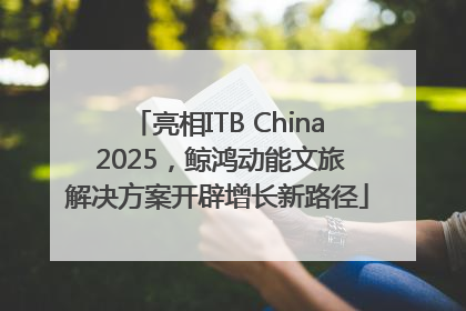 亮相ITB China 2025，鲸鸿动能文旅解决方案开辟增长新路径