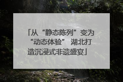 从“静态陈列”变为“动态体验” 湖北打造沉浸式非遗盛宴