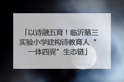 以诗融五育！临沂第三实验小学建构诗教育人“一体四翼”生态链