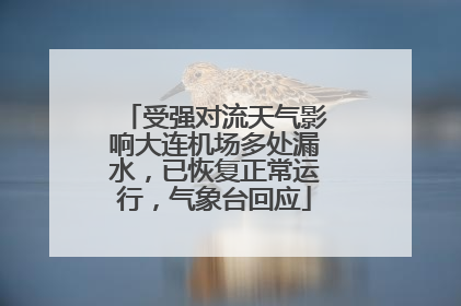 受强对流天气影响大连机场多处漏水，已恢复正常运行，气象台回应