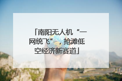 南阳无人机“一网统飞”，抢滩低空经济新赛道