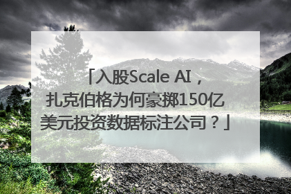 入股Scale AI，扎克伯格为何豪掷150亿美元投资数据标注公司？