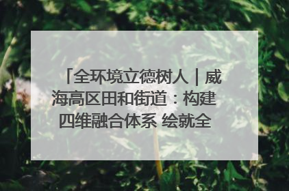 全环境立德树人｜威海高区田和街道：构建四维融合体系 绘就全环境立德树人新画卷
