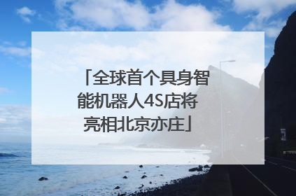 全球首个具身智能机器人4S店将亮相北京亦庄
