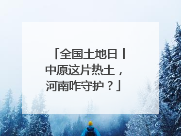全国土地日丨中原这片热土，河南咋守护？
