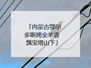 内蒙古鄂尔多斯烤全羊香飘宝塔山下