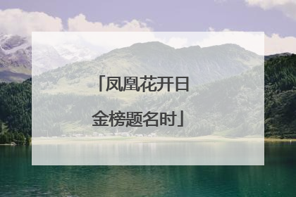 凤凰花开日 金榜题名时