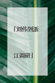刘伟到浙江调研