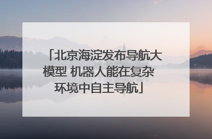 北京海淀发布导航大模型 机器人能在复杂环境中自主导航
