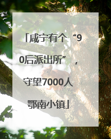 咸宁有个“90后派出所”，守望7000人鄂南小镇