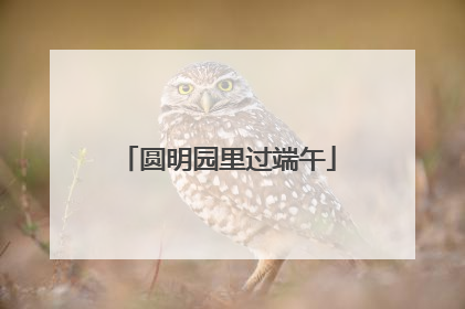 圆明园里过端午