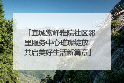 宜城紫峰雅院社区邻里服务中心璀璨绽放 共启美好生活新篇章