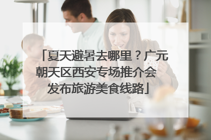 夏天避暑去哪里？广元朝天区西安专场推介会 发布旅游美食线路