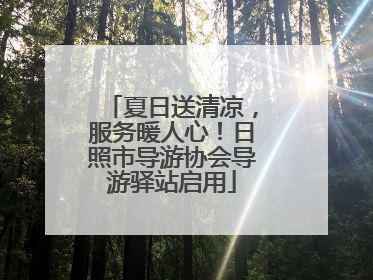 夏日送清凉，服务暖人心！日照市导游协会导游驿站启用