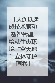 大连以遥感技术驱动数智转型 绘就生态环境“空天地”立体守护画卷
