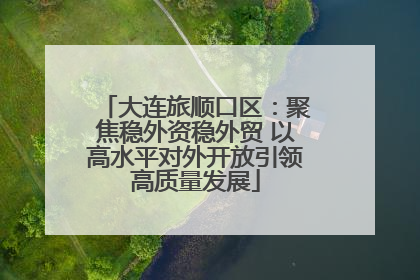 大连旅顺口区：聚焦稳外资稳外贸 以高水平对外开放引领高质量发展