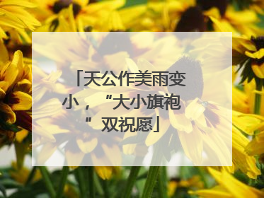 天公作美雨变小，“大小旗袍”双祝愿