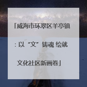 威海市环翠区羊亭镇：以“文”铸魂 绘就文化社区新画卷