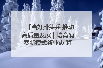 当好排头兵 推动高质量发展｜培育消费新模式新业态 释放经济增长新动能
